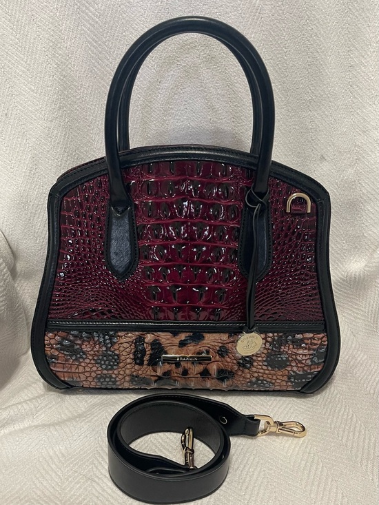 Brahmin Handbags - Brahmin Rosetta Cherry Towers Lacquer, NWT, crossbody strap included
